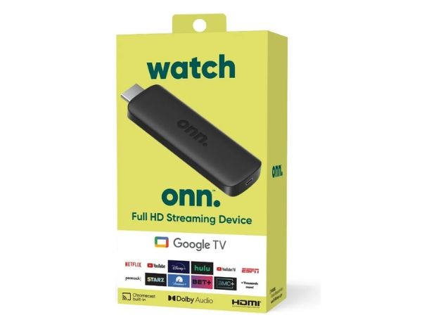 &uu SMART TV BOX GOOGLE ONN WATCH TV